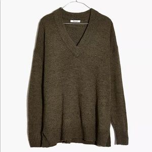 Donegal Bartlett V-Neck Pullover Sweater Grey SMALL